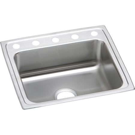 Elkay 18 in x 14 in, 1, 5, Drop-in, Stainless Steel LR22195
